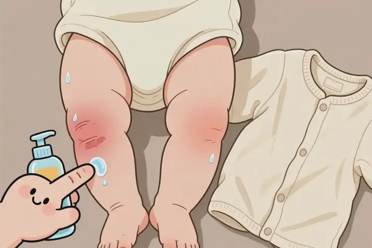 寶寶小腿出濕疹能夠徹底治愈嗎(圖2)