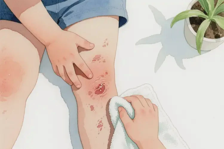 兒童大腿有濕疹不管它會自己好嗎(圖3)