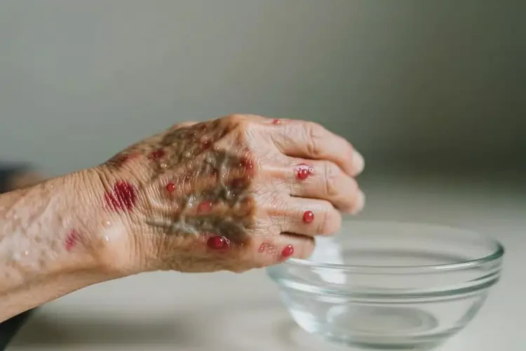 老人手上出濕疹可不可以徹底自愈(圖2)