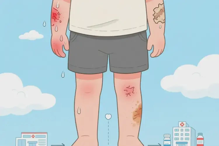 小孩四肢出濕疹能徹底自愈嗎(圖2)