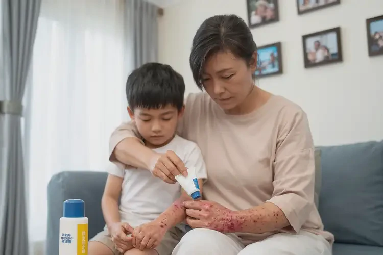 小兒全身出濕疹不管它會自己自愈嗎(圖2)