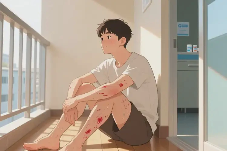 男性四肢偶爾長濕疹不管它會(huì)自己痊愈嗎(圖4)