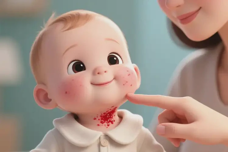 幼兒脖子上容易長濕疹可以徹底自愈嗎(圖2)