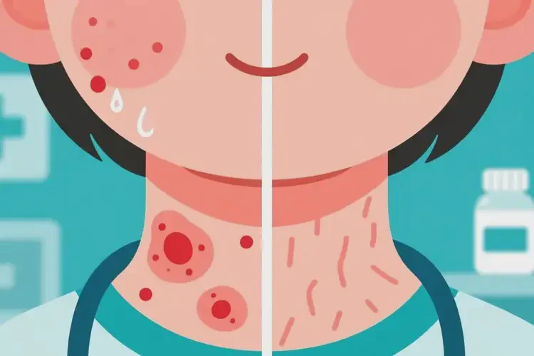 兒童脖子有濕疹能靠自己自愈嗎(圖1)