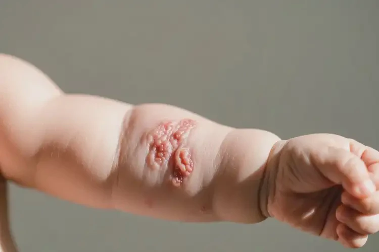 嬰幼兒手臂上起濕疹不管它會(huì)自己自愈嗎(圖2)