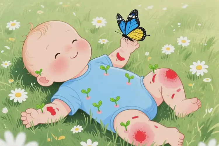 嬰幼兒四肢出現(xiàn)濕疹可以徹底自愈嗎(圖3)