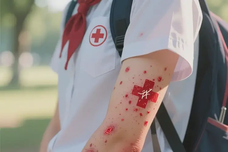 中學(xué)生手臂上出現(xiàn)濕疹能徹底自愈嗎(圖1)