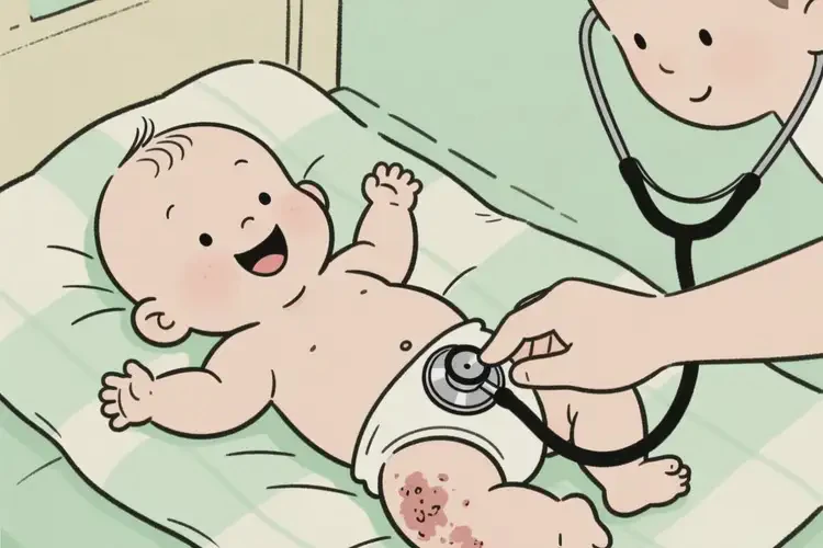 嬰幼兒屁股有濕疹可以徹底自愈嗎(圖2)