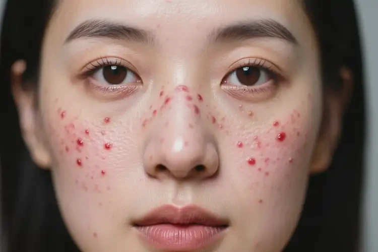 女人臉上經(jīng)常起濕疹不管它會(huì)自己自愈嗎(圖1)