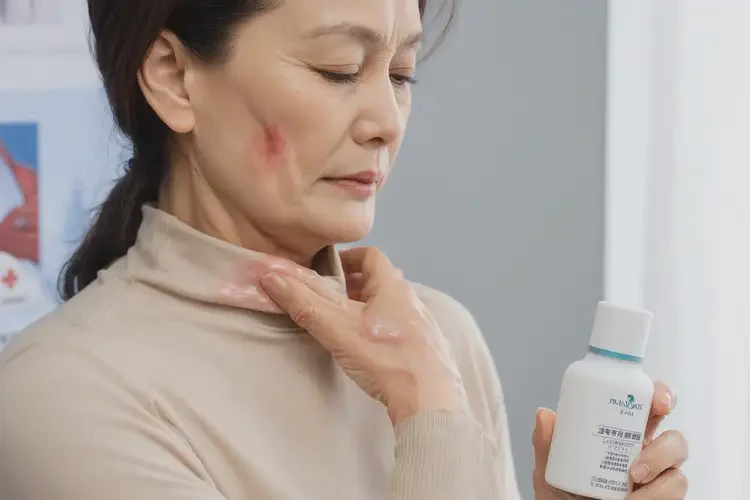 女生脖子長濕疹能夠徹底治愈嗎(圖1)