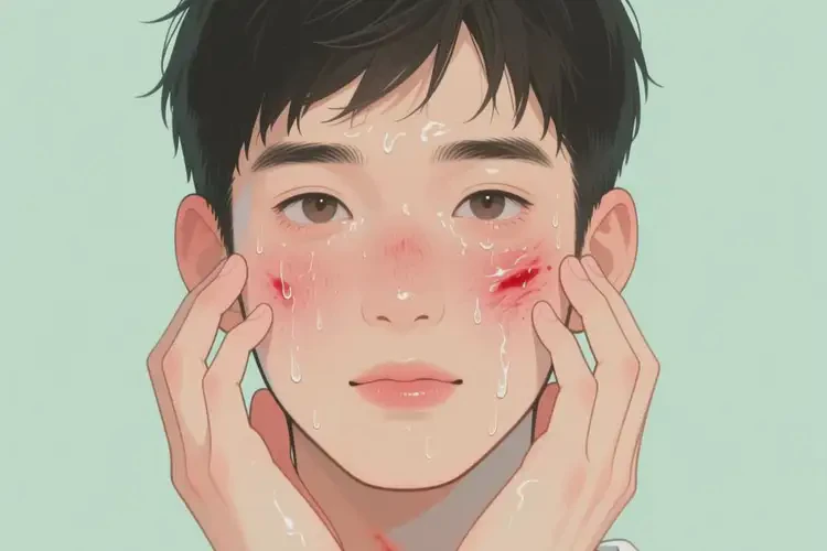 青年人臉上容易起濕疹能徹底自愈嗎(圖2)