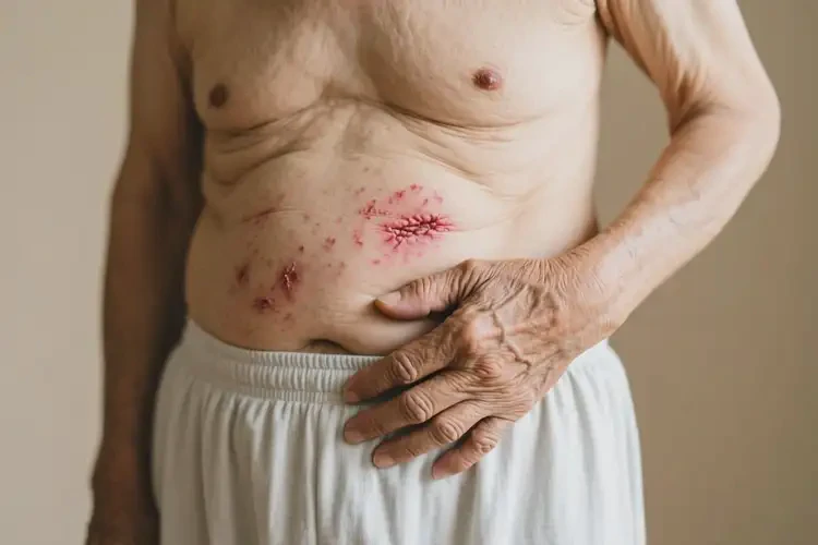 老年人肚子出現(xiàn)濕疹可不可以徹底自愈(圖4)