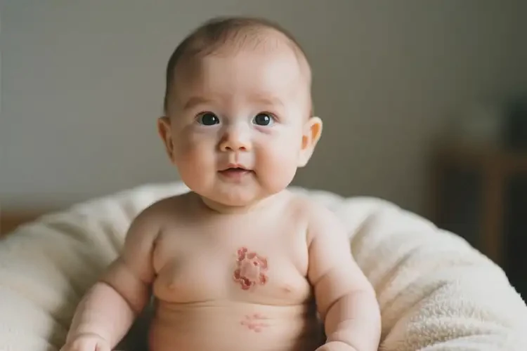 寶寶全身出濕疹不管它會(huì)自己痊愈嗎(圖1)