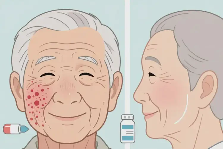 高齡老人臉上有濕疹能夠徹底治愈嗎(圖4)