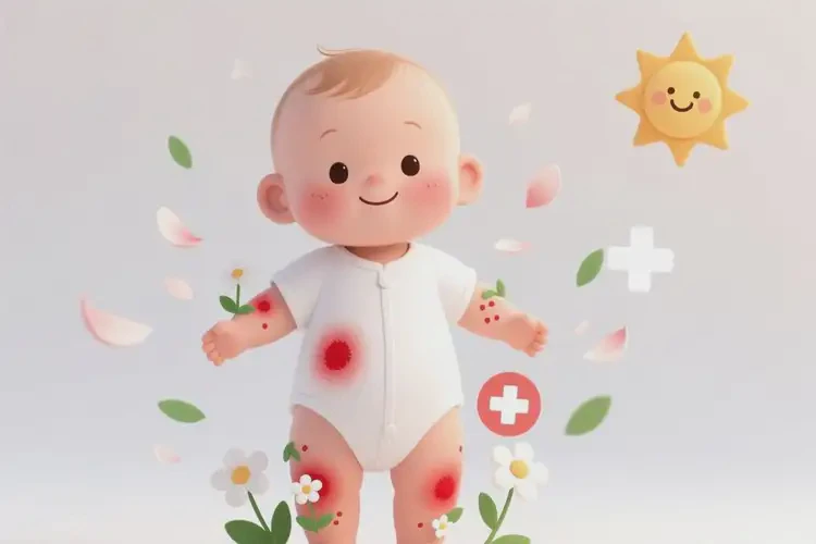 嬰幼兒四肢出現(xiàn)濕疹可以徹底自愈嗎(圖1)