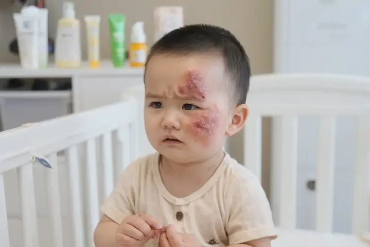 幼兒脖子起濕疹能靠自己自愈嗎(圖4)