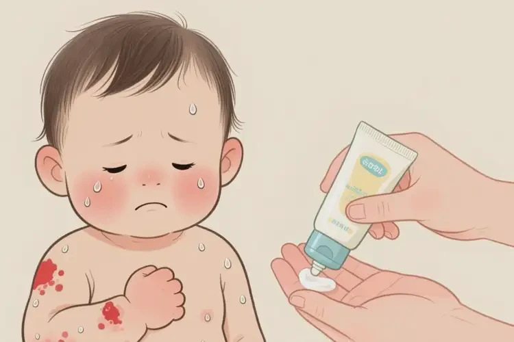 幼兒手臂上長濕疹不管它會自己痊愈嗎(圖3)