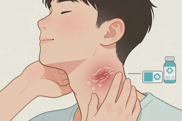 男生脖子上容易起濕疹能徹底自愈嗎(圖1)