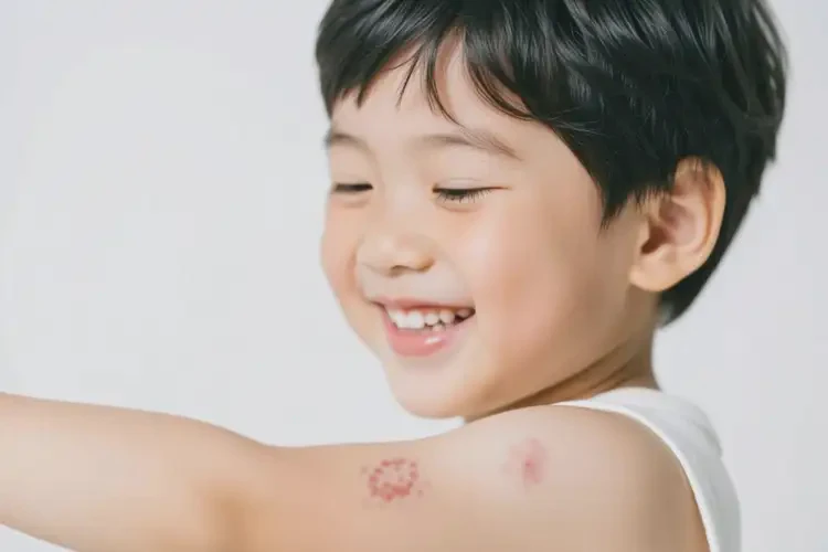 孩子手臂偶爾長濕疹不管它會自己好嗎(圖1)