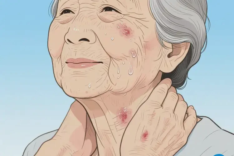 老年人脖子經(jīng)常長(zhǎng)濕疹可不可以徹底自愈(圖1)