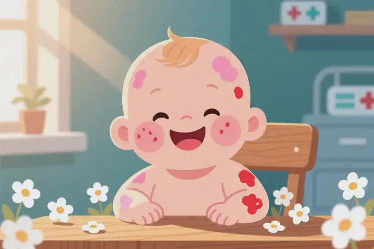 孩子臉上容易起濕疹能徹底自愈嗎(圖2)