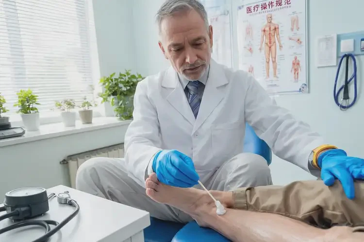 男人腳上出濕疹不管它會(huì)自己痊愈嗎(圖1)