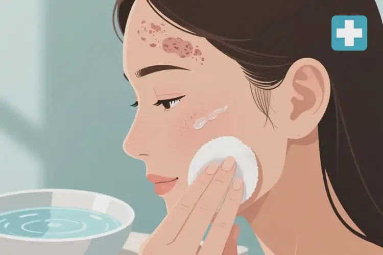 女性臉上容易起濕疹不管它會(huì)自己好嗎(圖2)