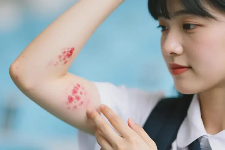 大学生全身出现湿疹能够彻底治愈吗(图1)