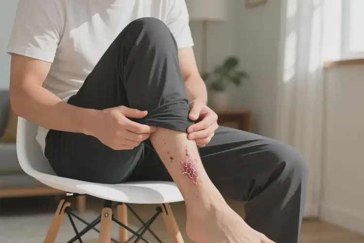 男人小腿起濕疹不管它會(huì)自己自愈嗎(圖3)