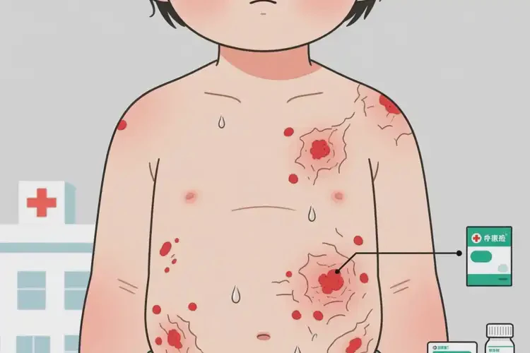 兒童全身容易起濕疹不管它會自己痊愈嗎(圖1)