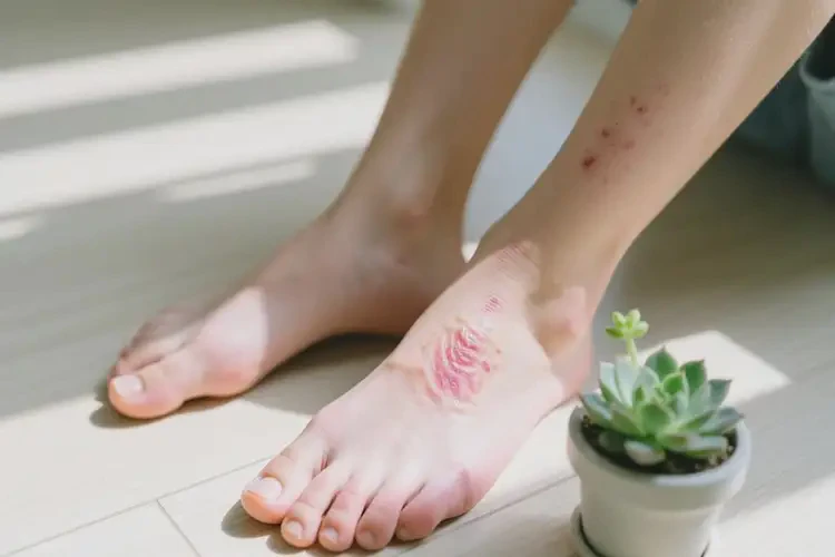 青少年腳上偶爾起濕疹不管它會(huì)自己自愈嗎(圖2)