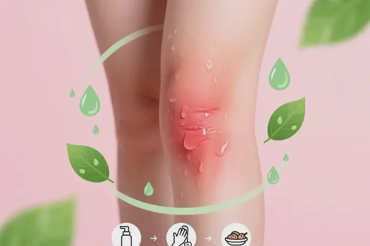 女性小腿上容易起濕疹不管它會自己自愈嗎(圖1)