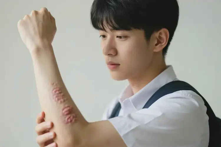 大學(xué)生手臂起濕疹可不可以徹底自愈(圖1)