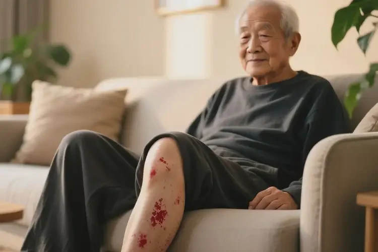 高齡老人大腿上出現(xiàn)濕疹不管它會自己痊愈嗎(圖4)