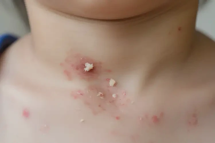 少兒脖子容易起濕疹不管它會(huì)自己自愈嗎(圖4)