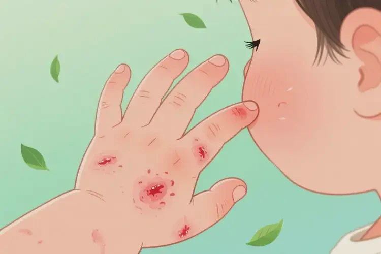 幼兒手上容易起濕疹不管它會(huì)自己痊愈嗎(圖2)