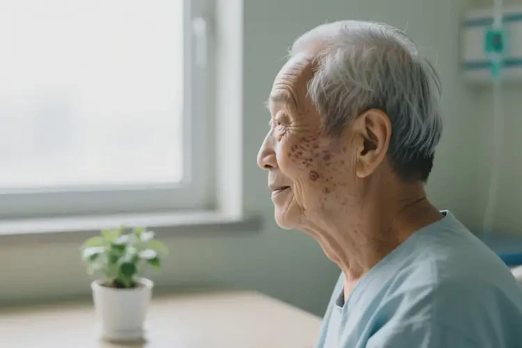 老年人面部容易起濕疹能徹底自愈嗎(圖1)