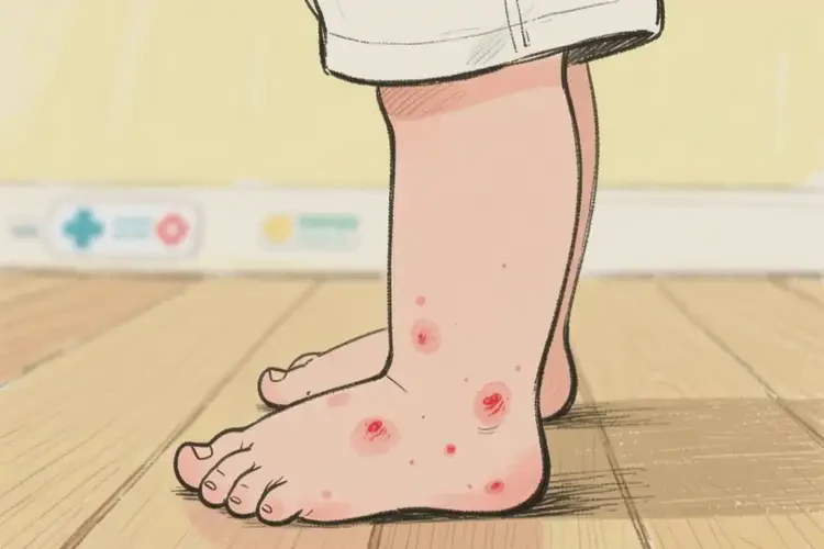 孩子腳上偶爾起濕疹不管它會自己好嗎(圖3)