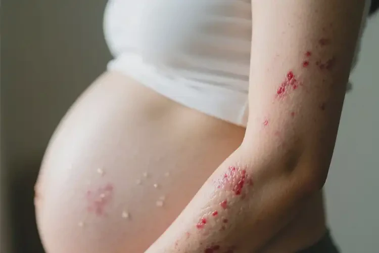 產(chǎn)婦手臂上起濕疹能靠自己自愈嗎(圖2)