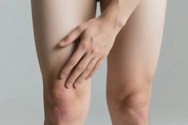 男性大腿上经常起湿疹不管它会自己好吗(图1)