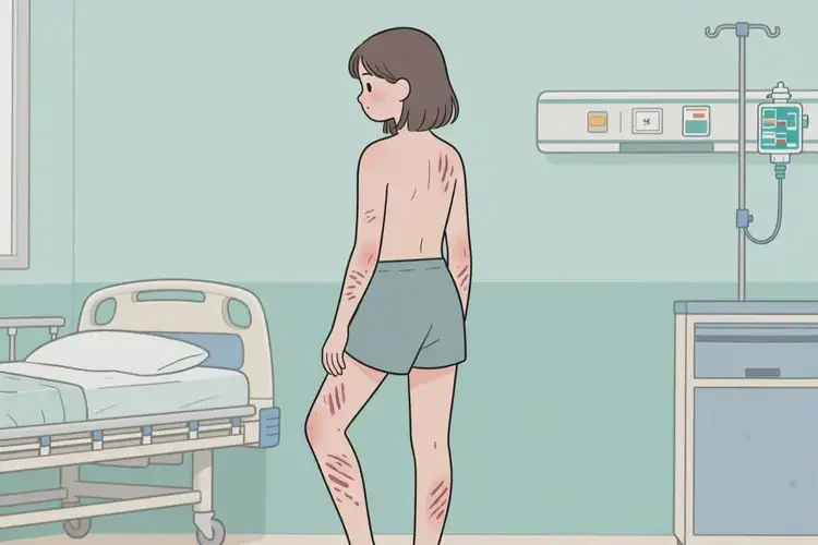 女生全身長濕疹能夠徹底治愈嗎(圖1)