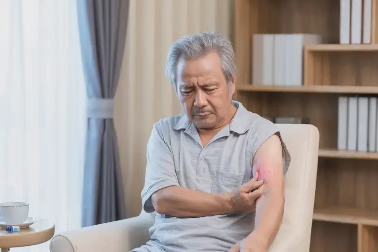 老人屁股起濕疹不管它會自己自愈嗎(圖2)