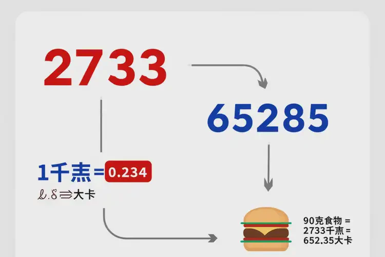 90克2733千焦等于多少热量