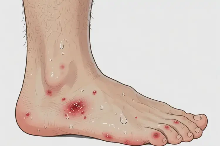 男生腳上容易起濕疹不管它會自己痊愈嗎(圖4)