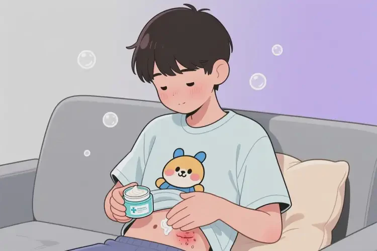 青少年肚子上容易長(zhǎng)濕疹能夠徹底治愈嗎(圖1)