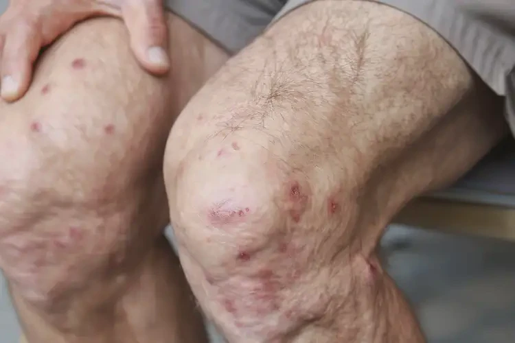 老人大腿出湿疹不管它会自己自愈吗(图3)