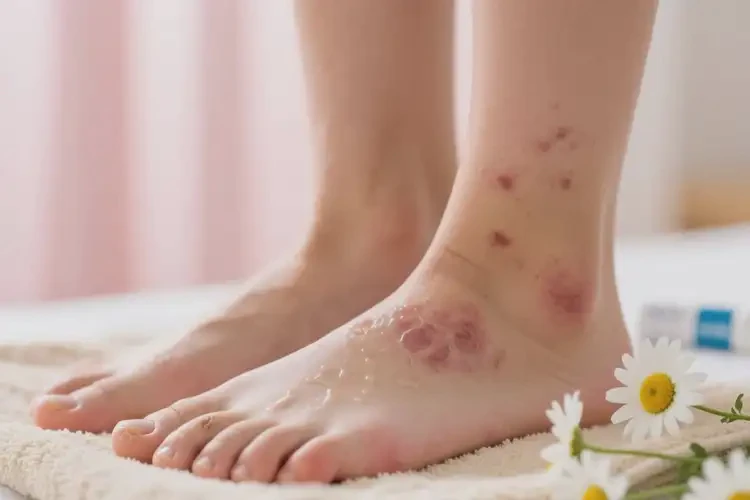 青少年腳上偶爾起濕疹不管它會(huì)自己自愈嗎(圖3)