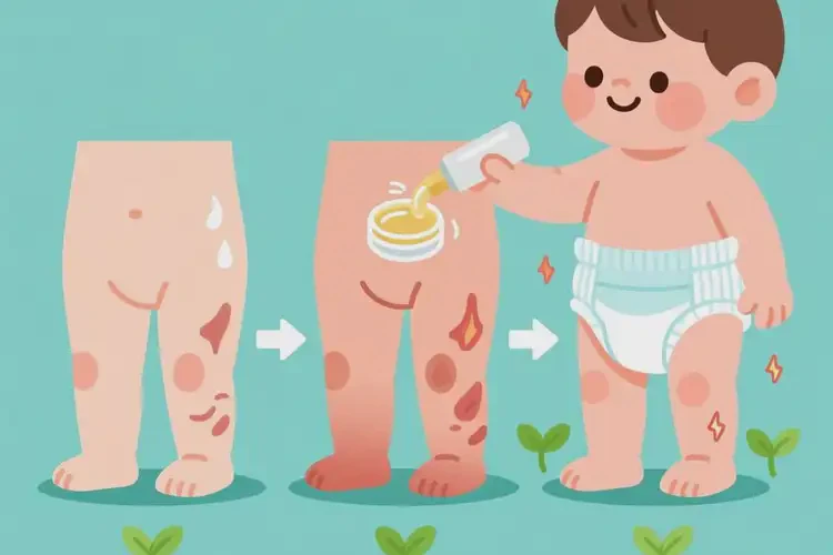 小孩屁股上偶爾起濕疹能靠自己自愈嗎(圖2)