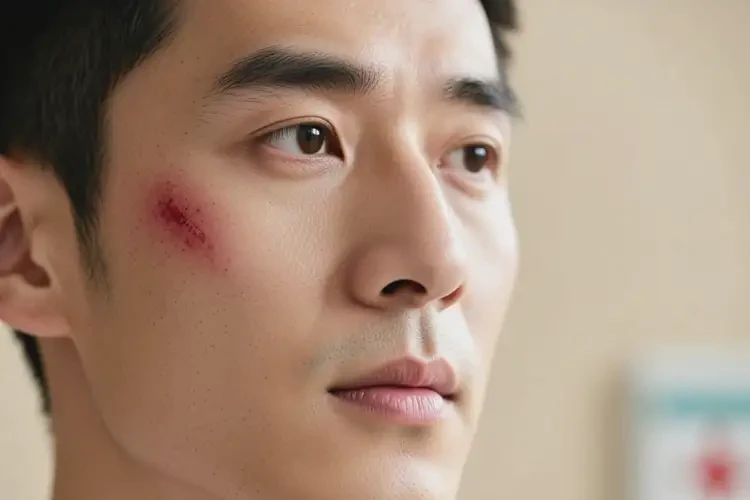 男性脸上偶尔起湿疹不管它会自己好吗(图4)