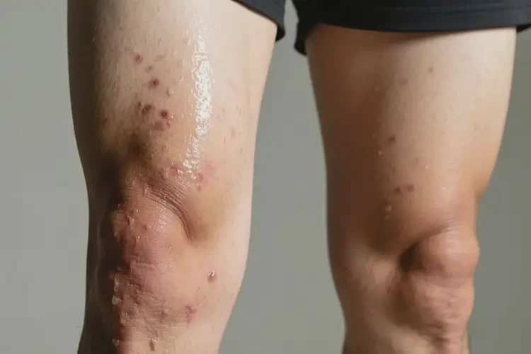 男人大腿上偶爾起濕疹能不能徹底自愈(圖1)